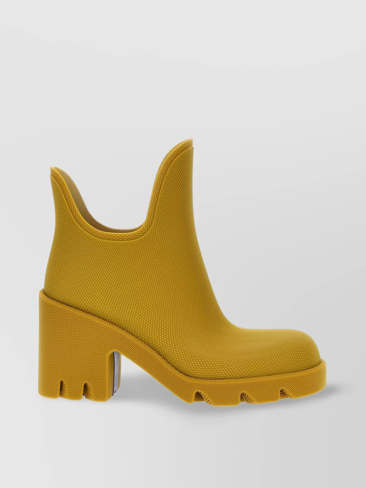 Burberry Marsh Ankle Rubber Boots In Yellow