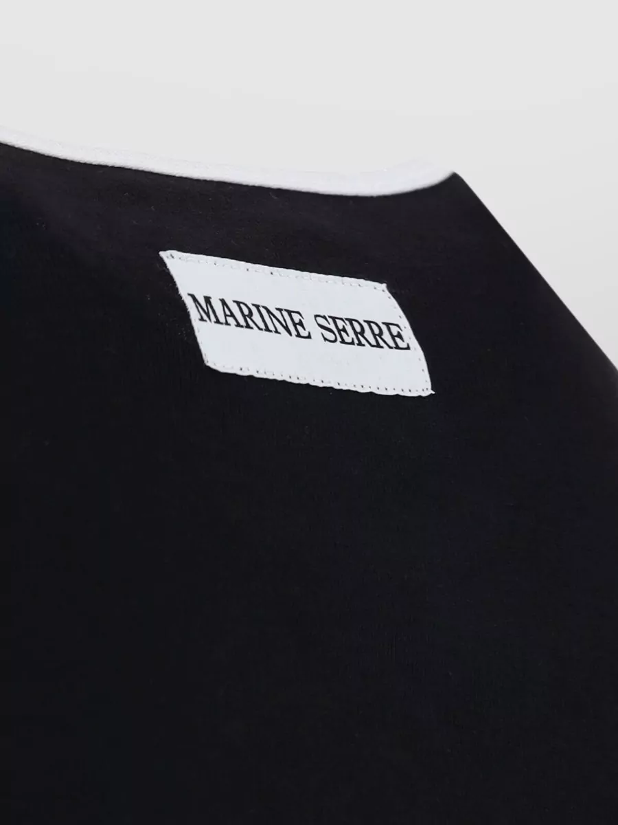 Marine Serre Short Sleeve Top Round Neck