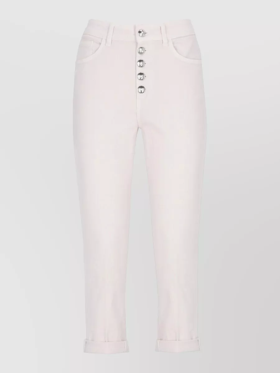 Dondup Cropped Straight-Leg Jeans