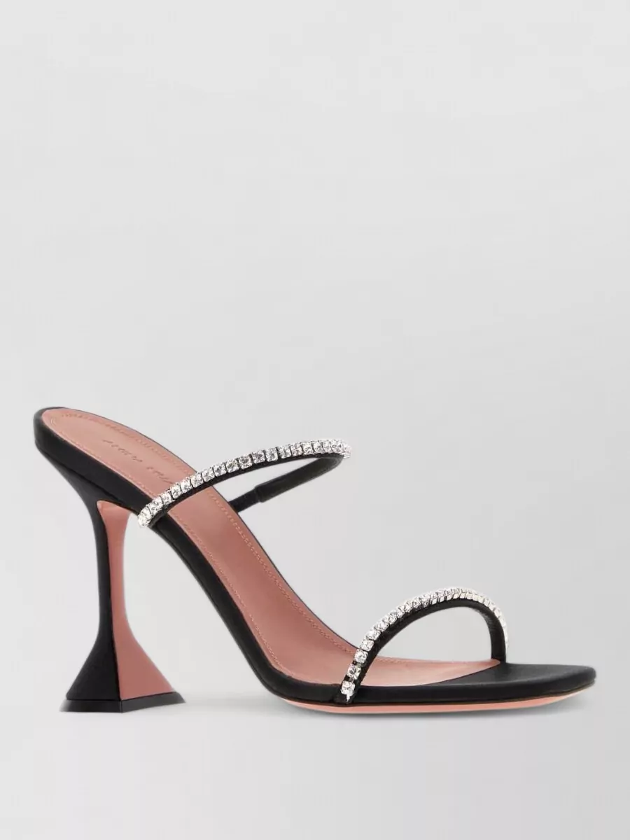 Amina Muaddi Satin Mules