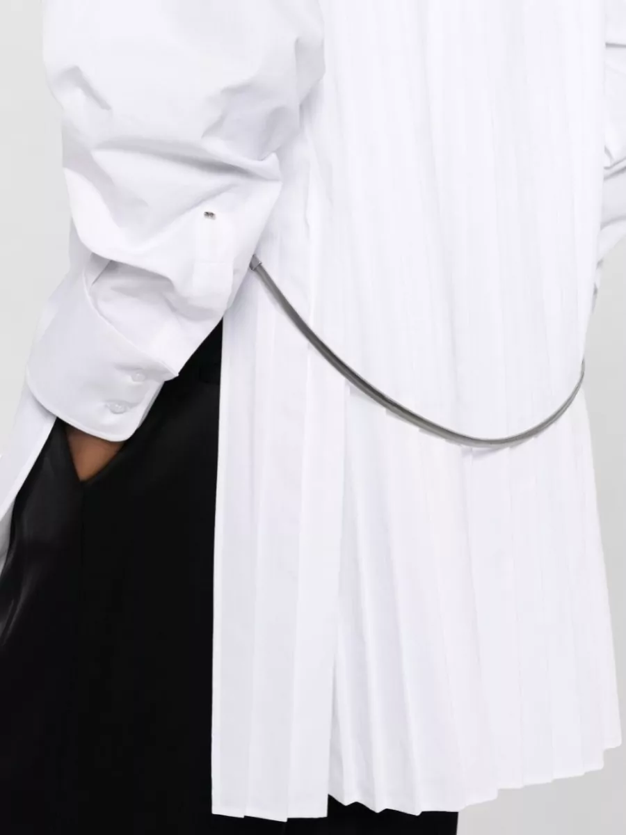 Sportmax Cotton-Blend Pleated Shirt