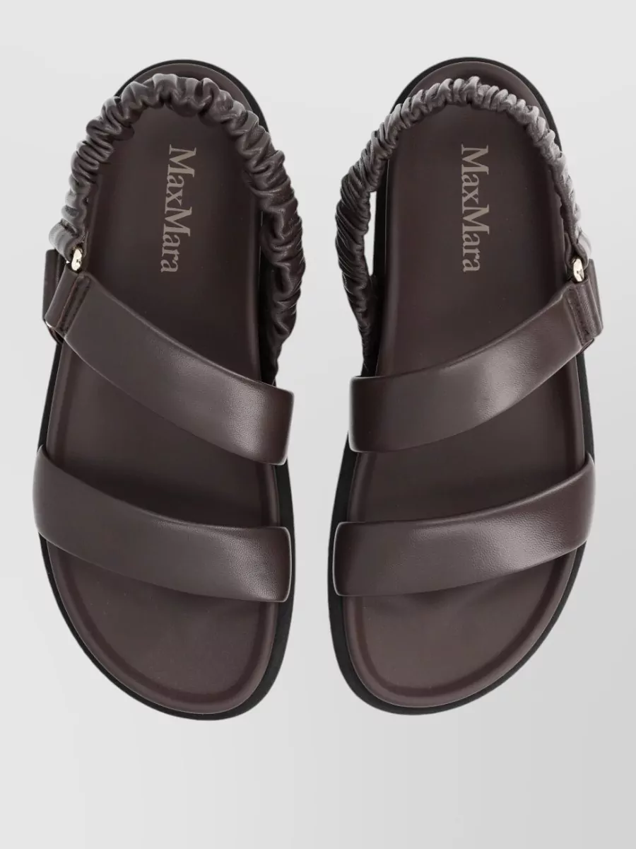 Max Mara Leather Macro Slides