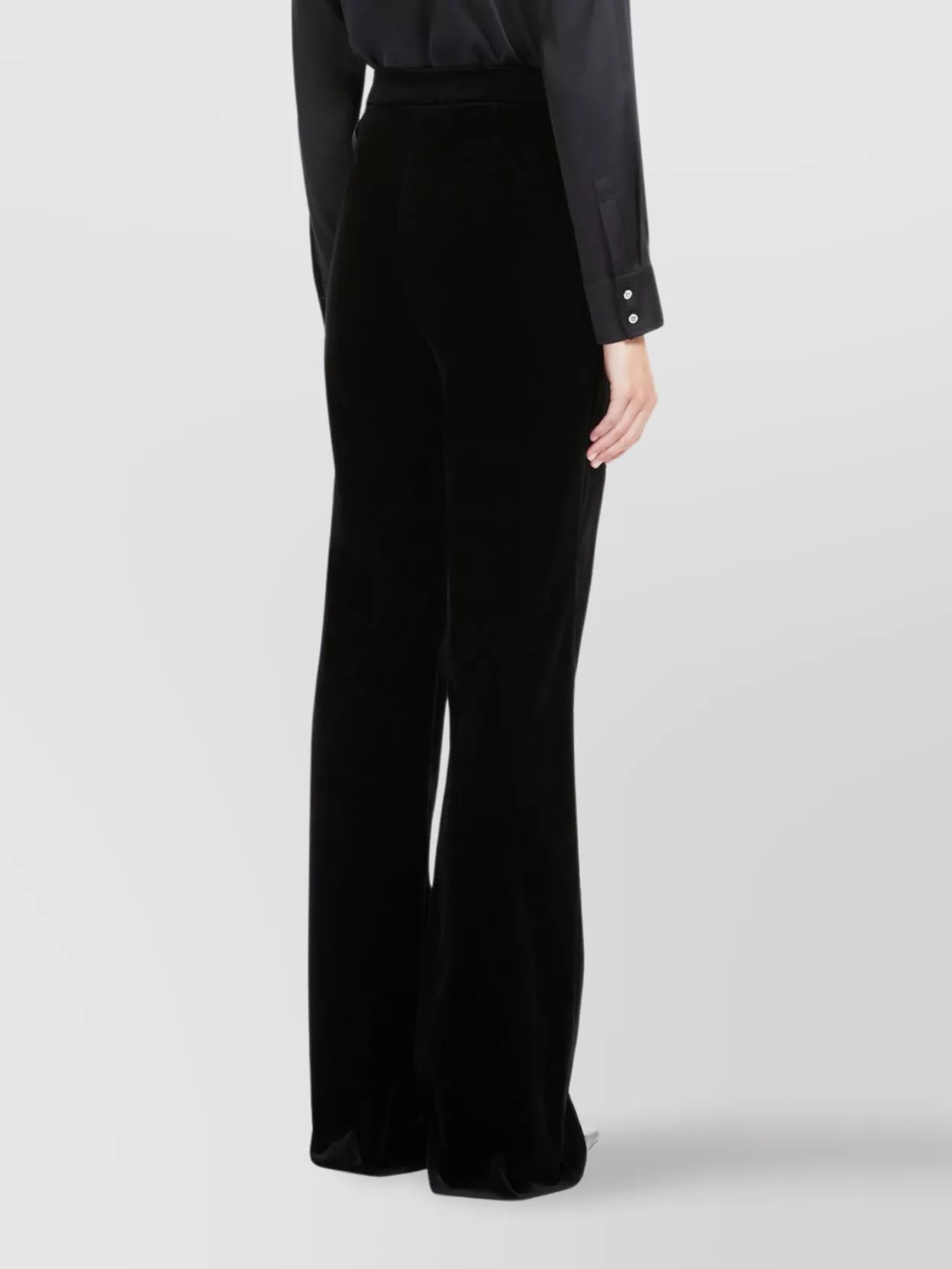S Max Mara Velvet Straight Leg Trousers