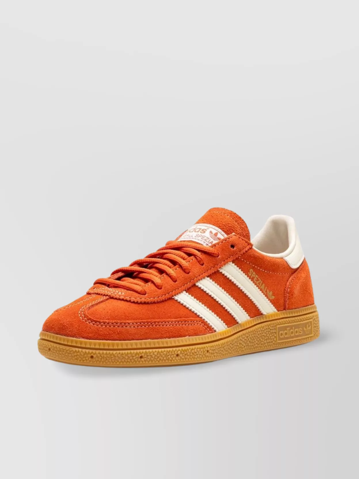 Shop Adidas Originals Handball Spezial Suede Leather Sneaker In Orange