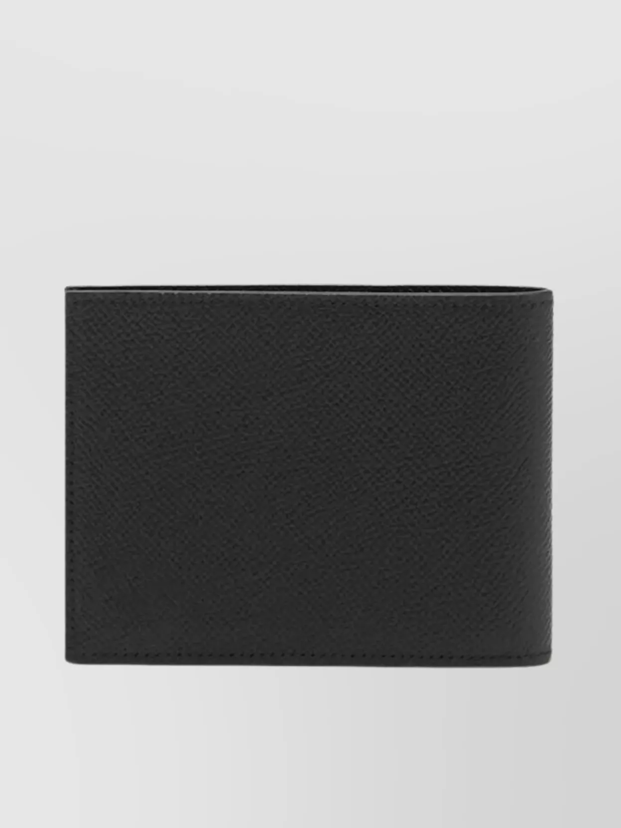 FERRAGAMO MICRO GANCIO GRAINED LEATHER BI-FOLD WALLET