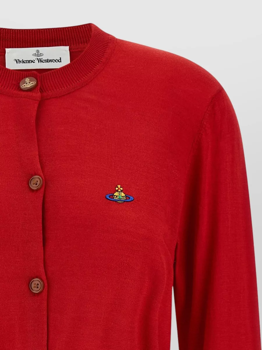 Vivienne Westwood Bea Cardigan Crew Neck Long Sleeves