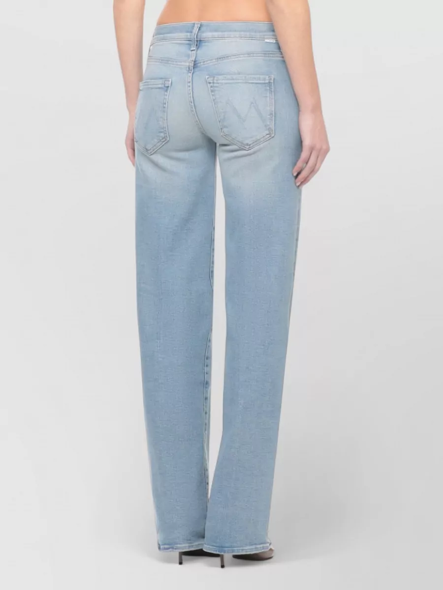 Mother Mid-Rise Wide-Leg Jeans