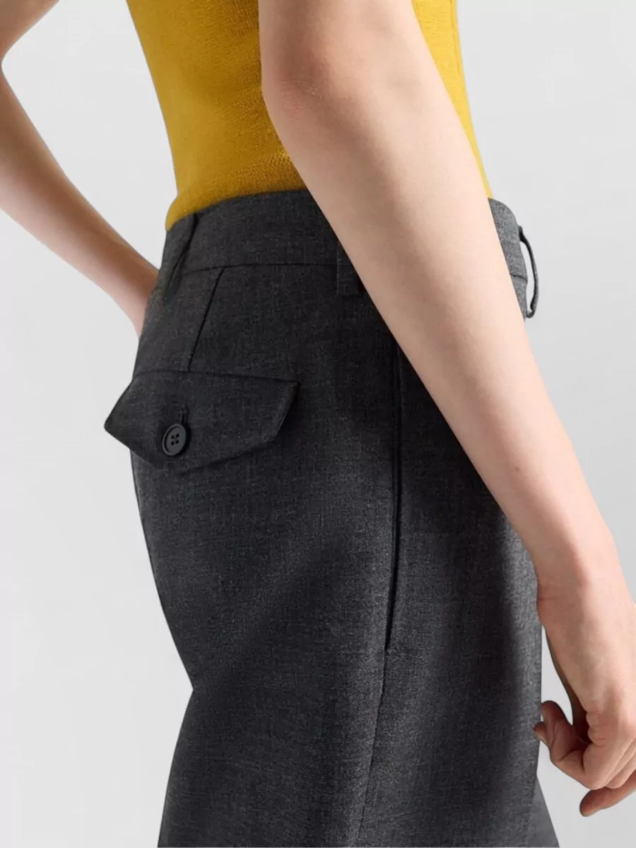 Prada Straight-Leg Suit Trousers