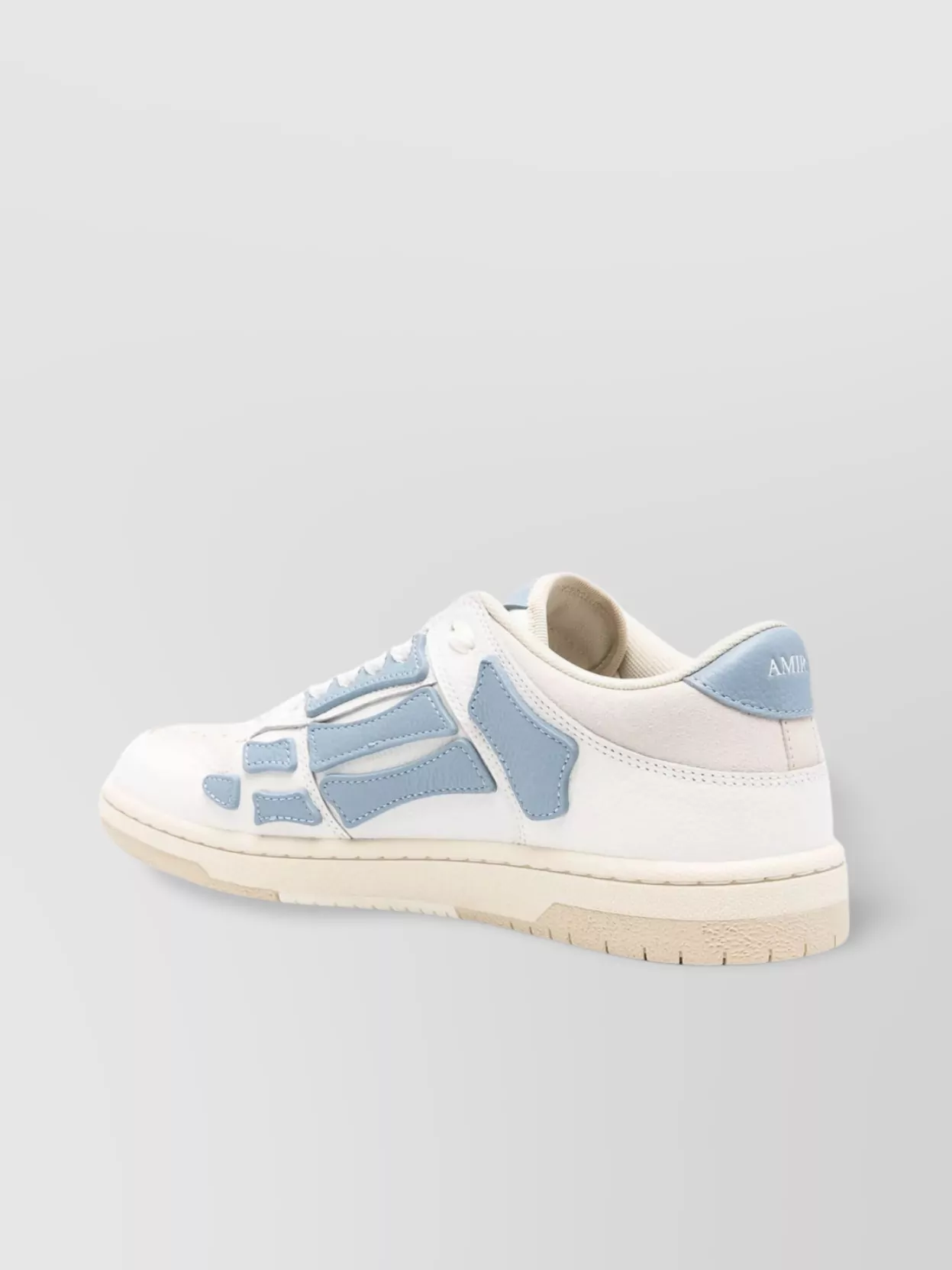Amiri Leather Sneakers Featuring Skeleton Applique