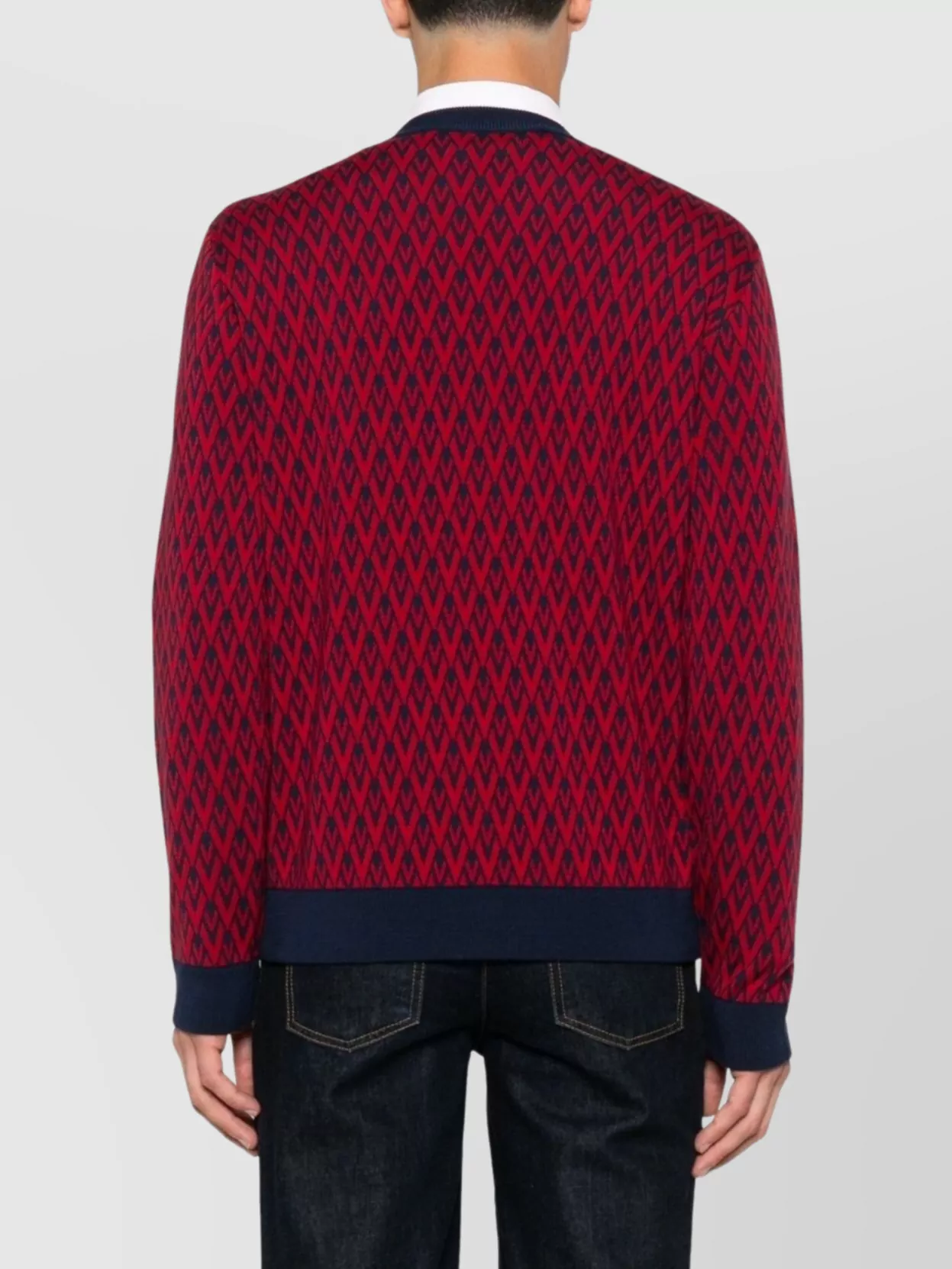 Valentino Garavani Jacquard Pattern Crewneck Sweater