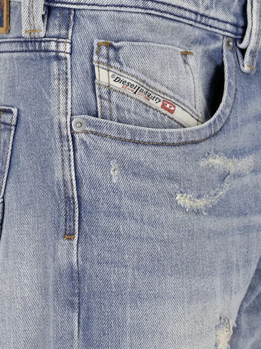 Diesel Denim Low-Rise Straight-Leg Jeans
