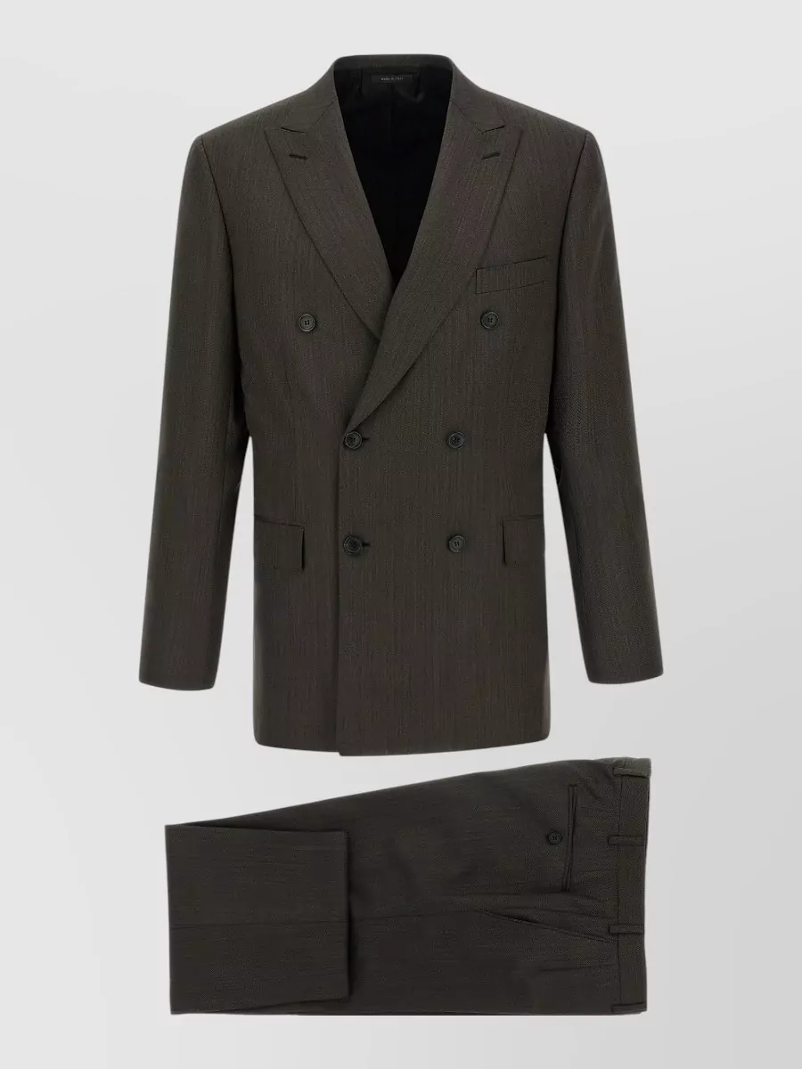 Brioni wool double breasted coat