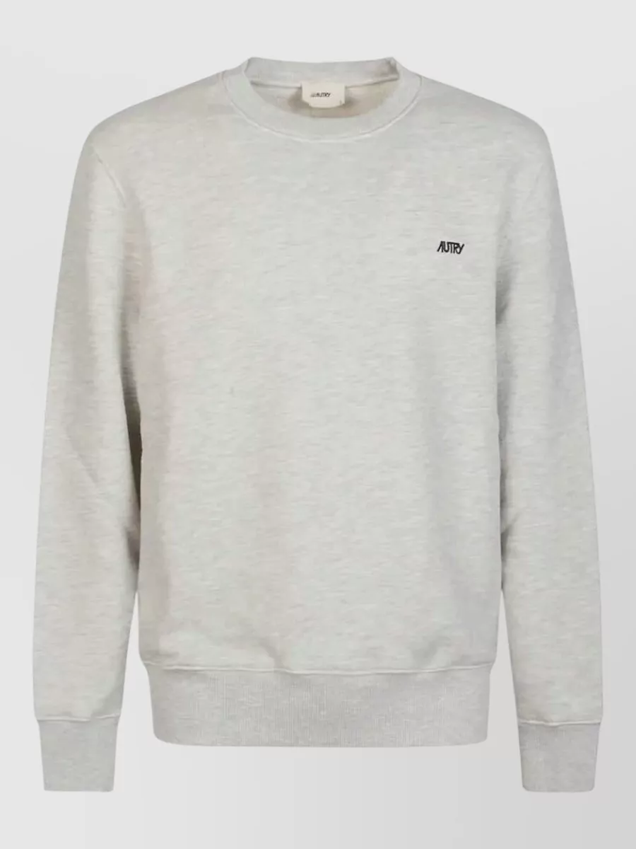 Autry cotton crewneck long-sleeve sweatshirt