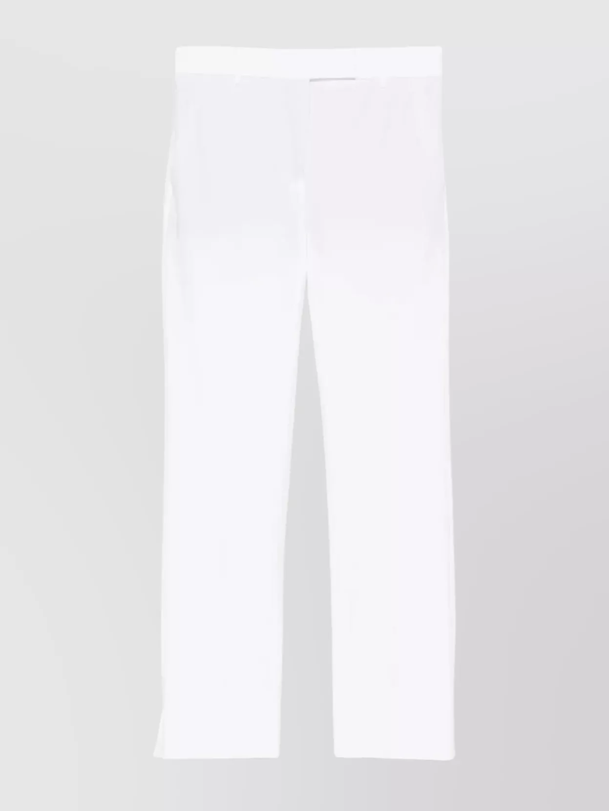 Incotex Pantaloni In Misto Cotone Con Gamba Affusolata In White