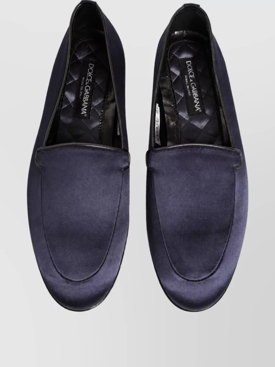 Dolce&Gabbana Leather Logo Slippers