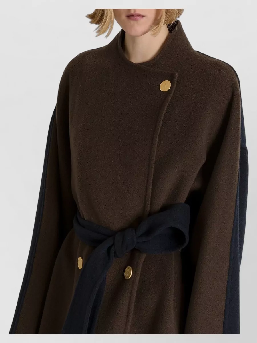 Alberta Ferretti Cashmere Wool Long Fitted Jacket