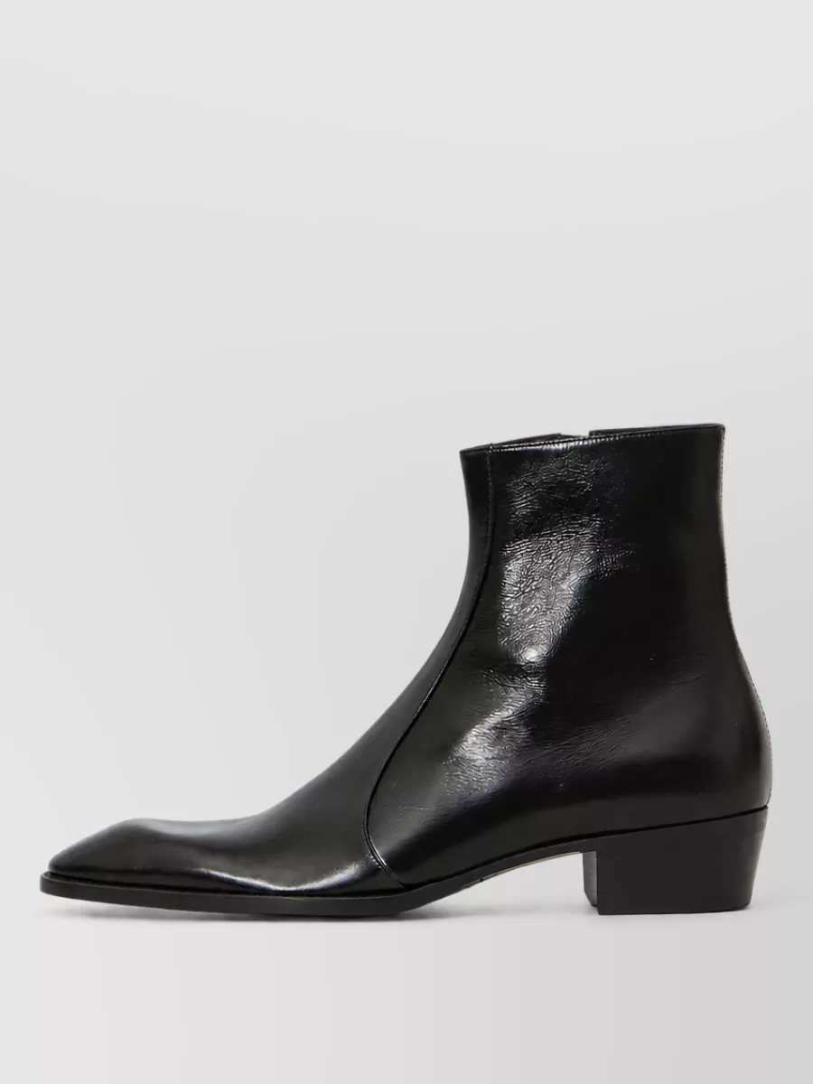 Saint Laurent Leather Ankle Boots