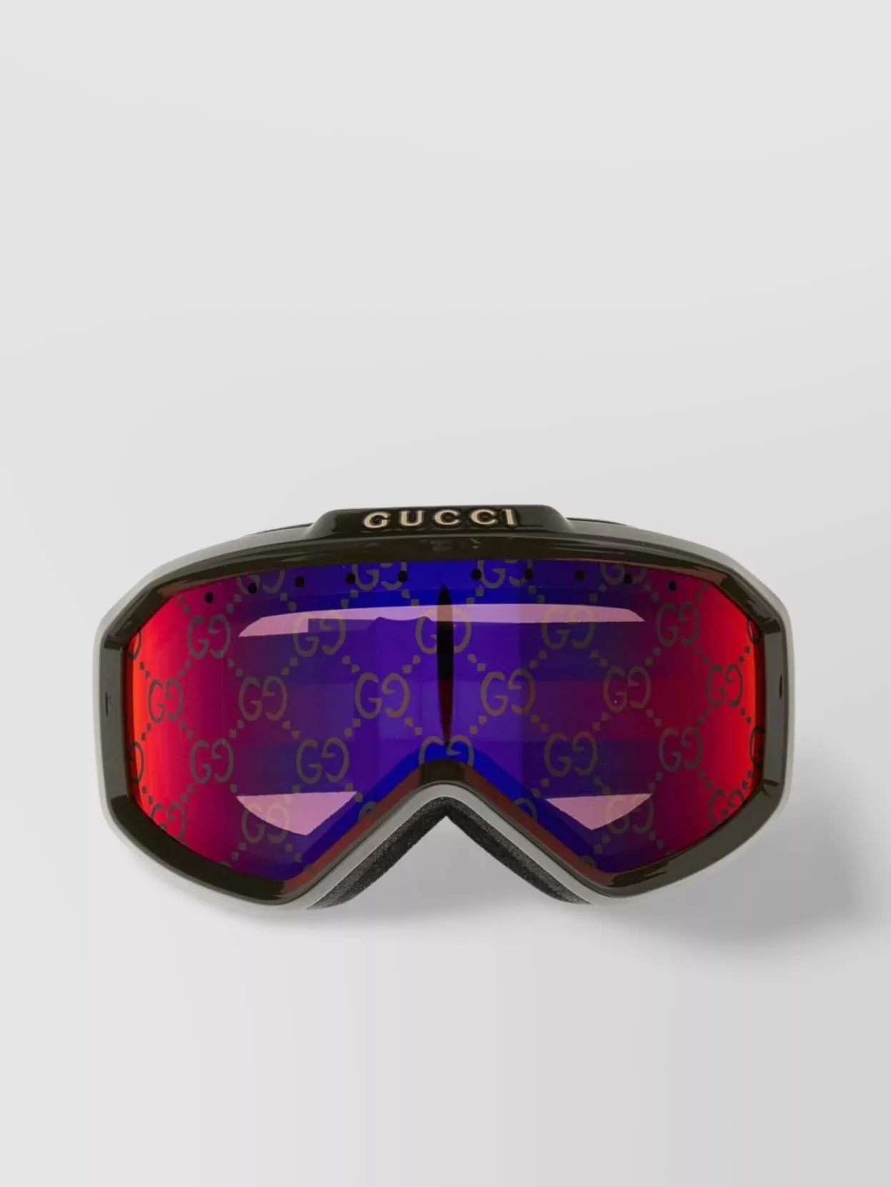 Shop Gucci Acetate Snow Mask Sunglasses In Cyan