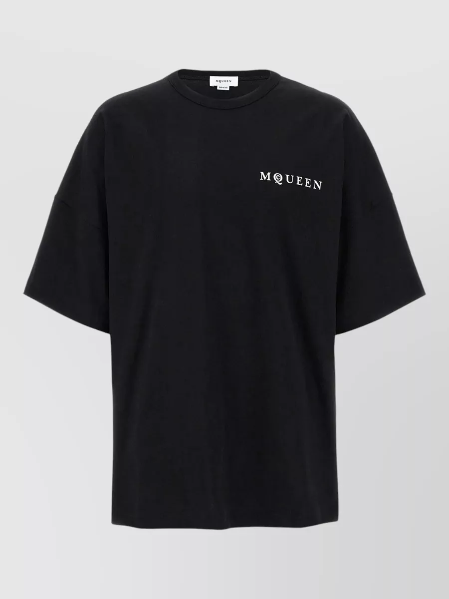 Mc Queen logo print cotton jersey short sleeve t-shirt