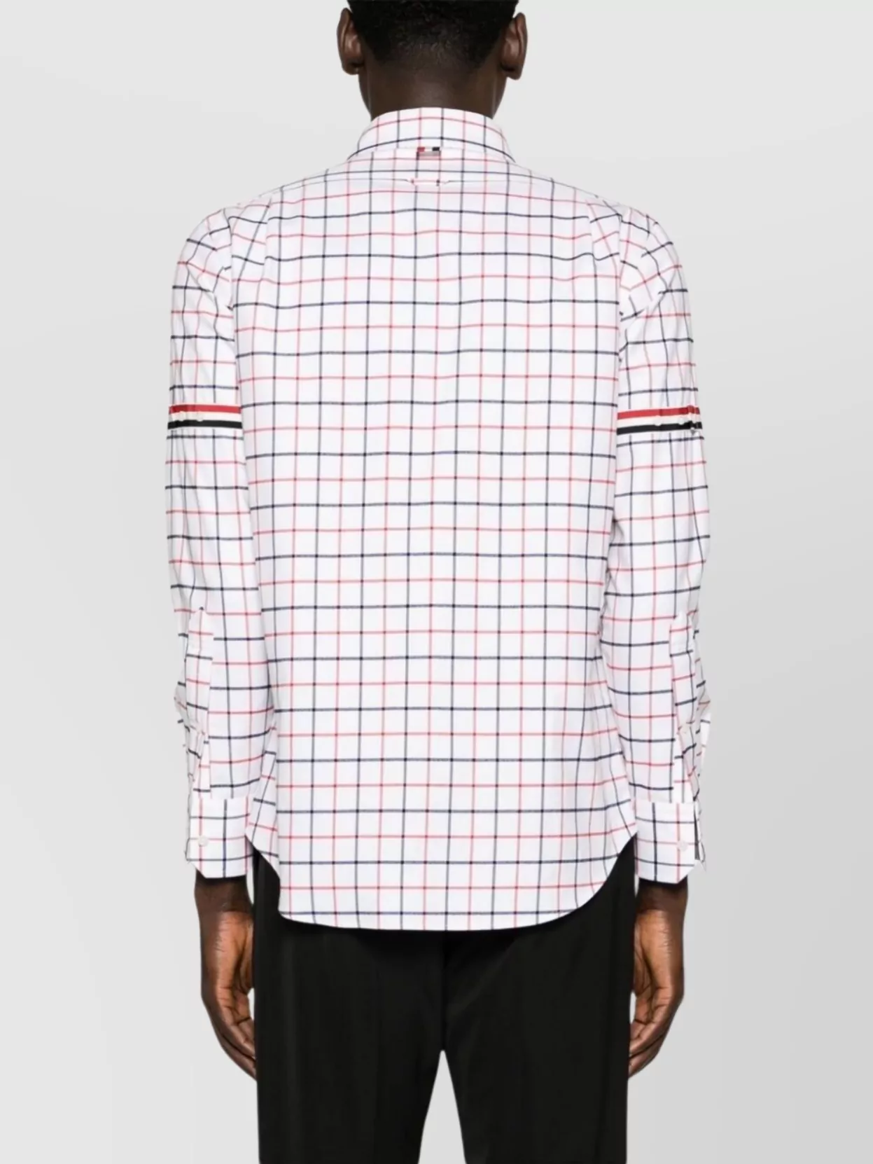 Thom Browne Straight Fir Shirt W/Rwb Gg Armband