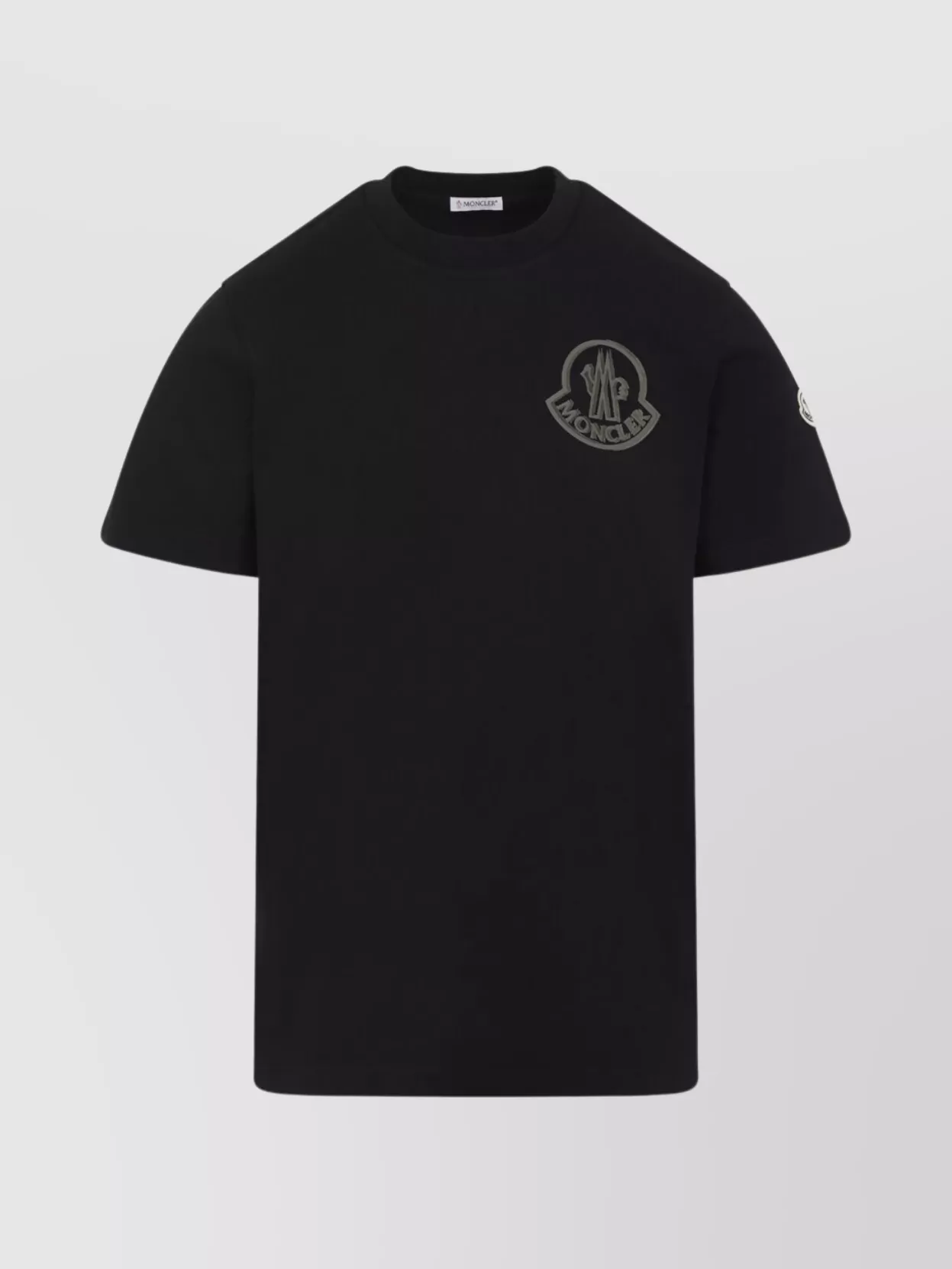 Moncler Logo Embroidered Crew Neck T-Shirt Patch
