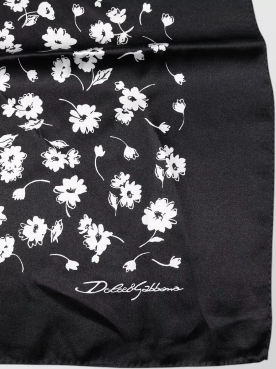 Dolce&Gabbana Silk Floral-Print Square Scarf