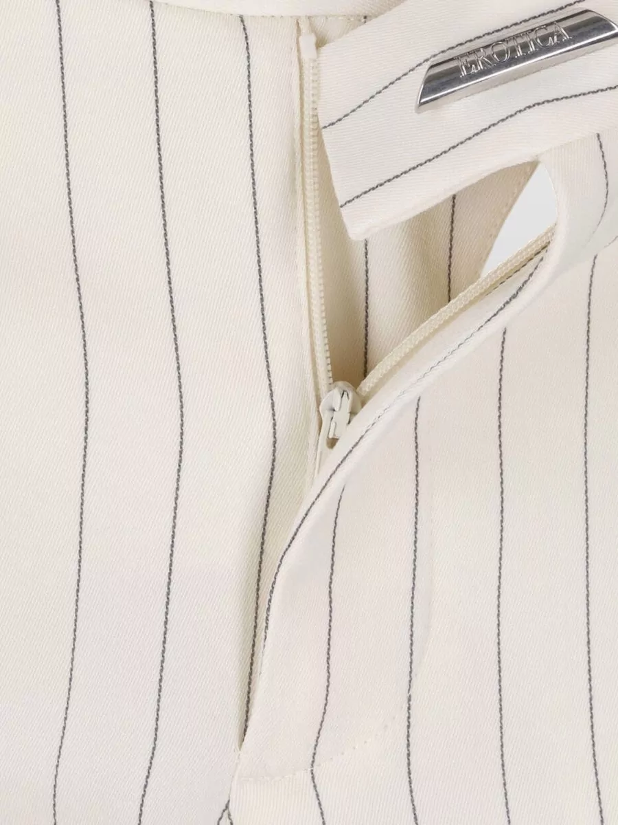 Dondup Virgin Wool Straight-Leg Suit Trousers