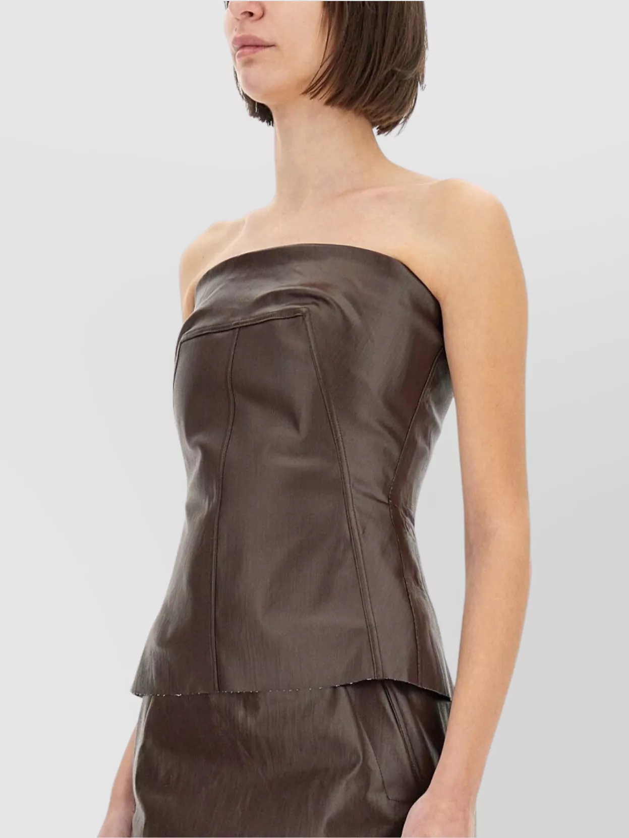 Rick Owens Layered Strapless Mini Top