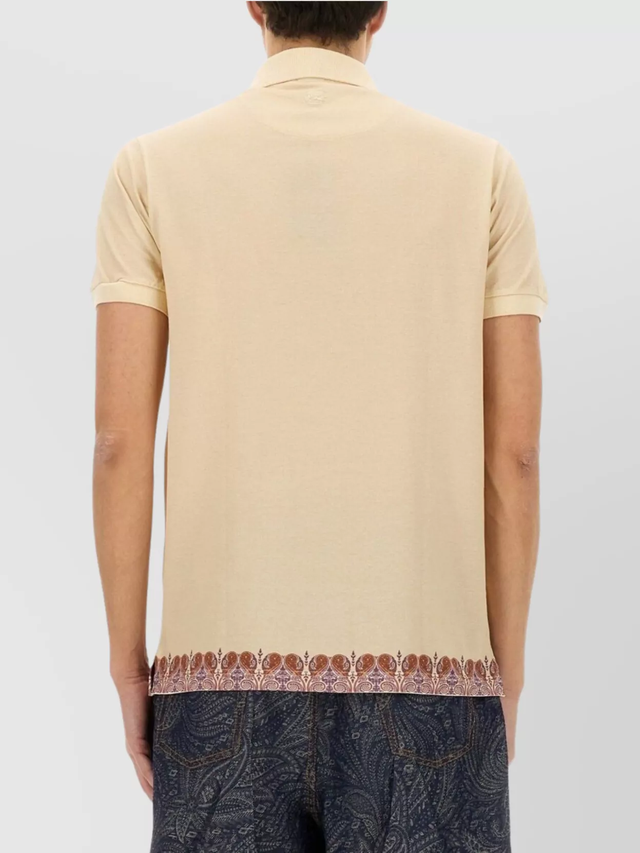 Etro Polo Shirt Featuring Paisley Hem