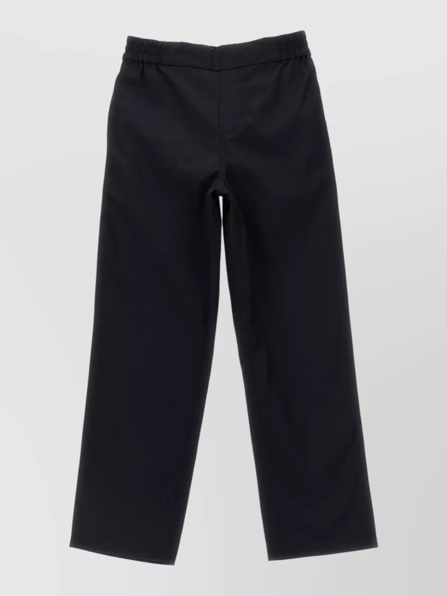 Burberry Cotton blend straight-leg pants