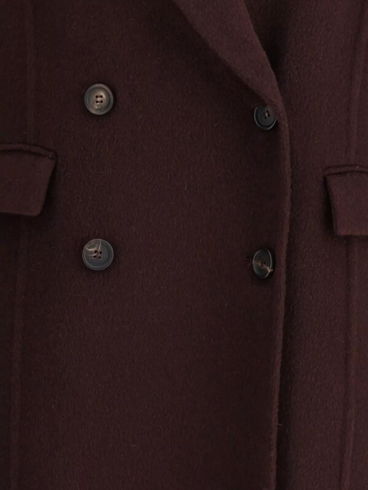 Brunello Cucinelli Double-Breasted Coat With Peaked Lapels And Button Detailing