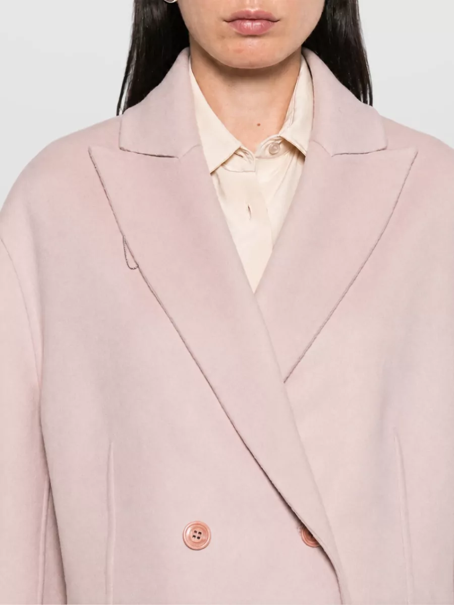Ermanno Scervino Virgin Wool Double Breasted Coat