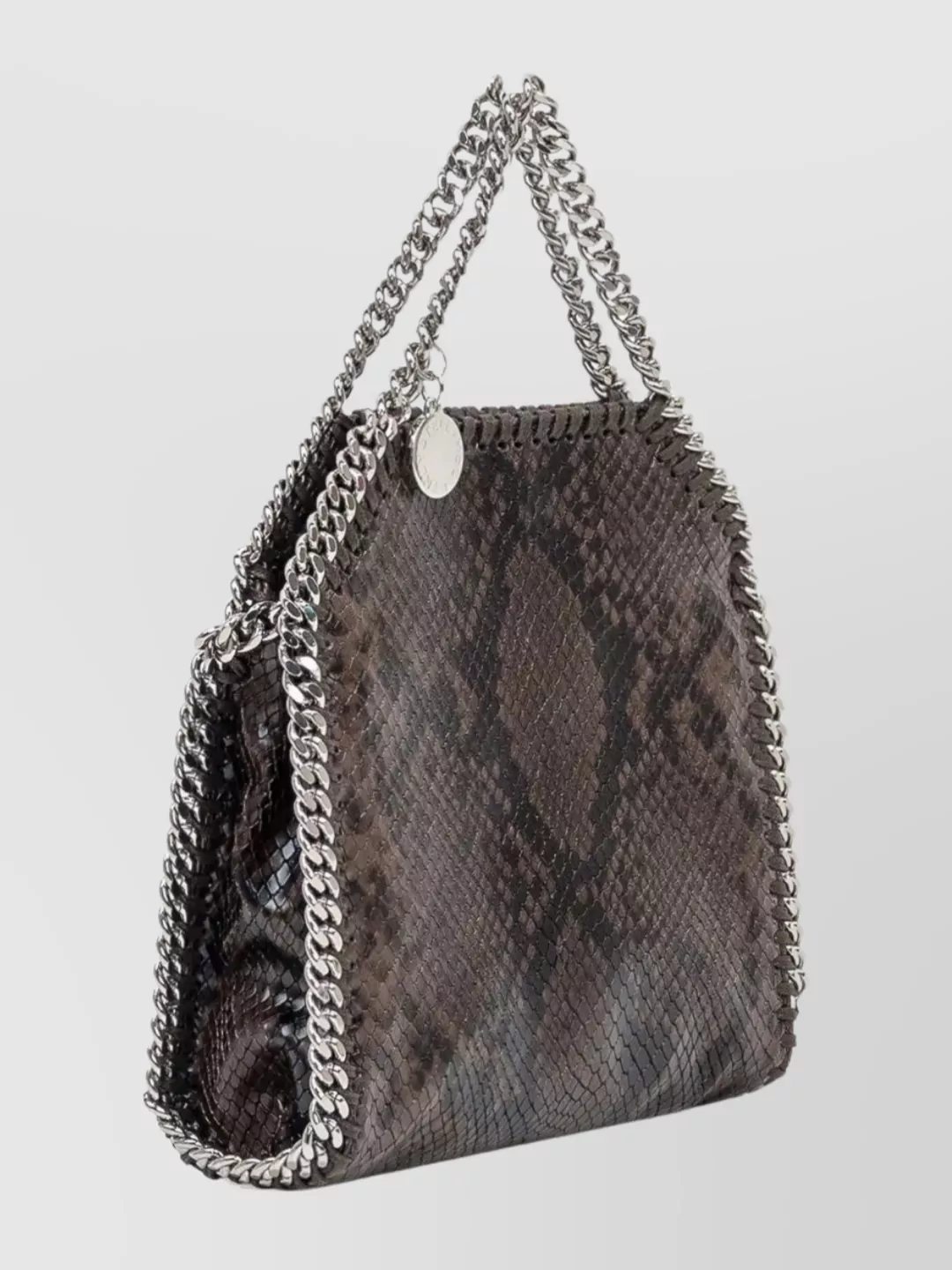 Stella Mccartney Eco Snake Crossbody Bag With Chain Strap
