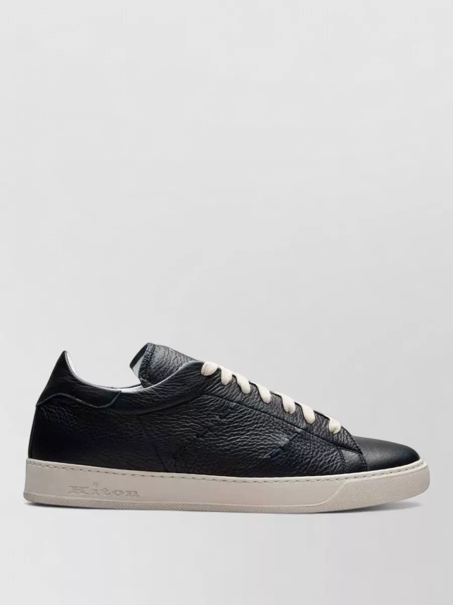 Kiton Leather Low-Top Sneakers