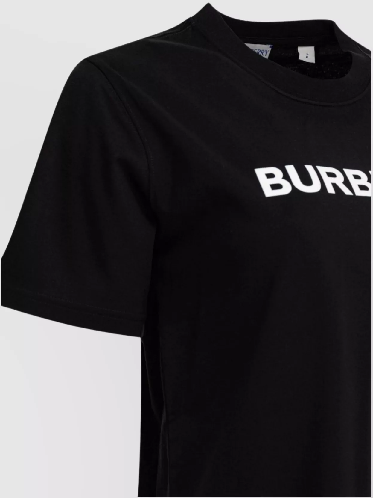 Burberry Black T-shirt With Bold Logo Design