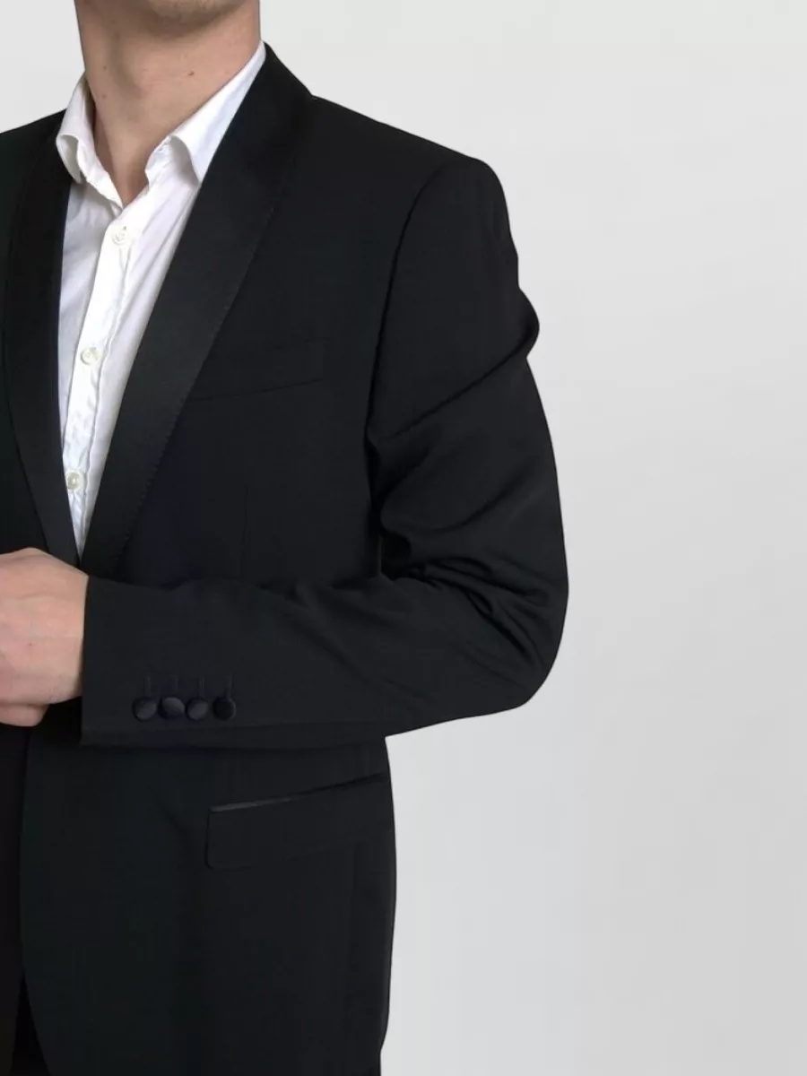 Dolce&Gabbana Virgin Wool Silk Slim-Fit Single-Breasted Suit