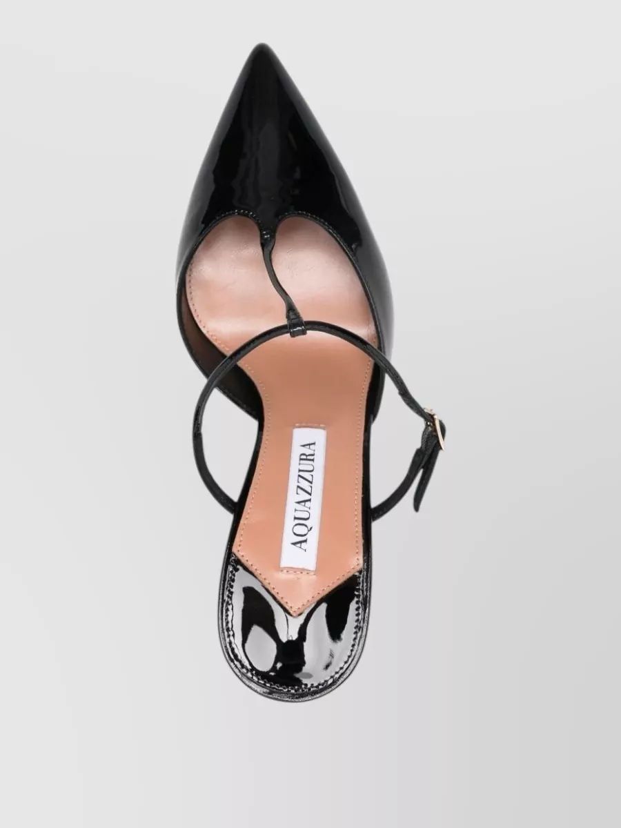 Aquazzura Patent Leather T-Strap Mules