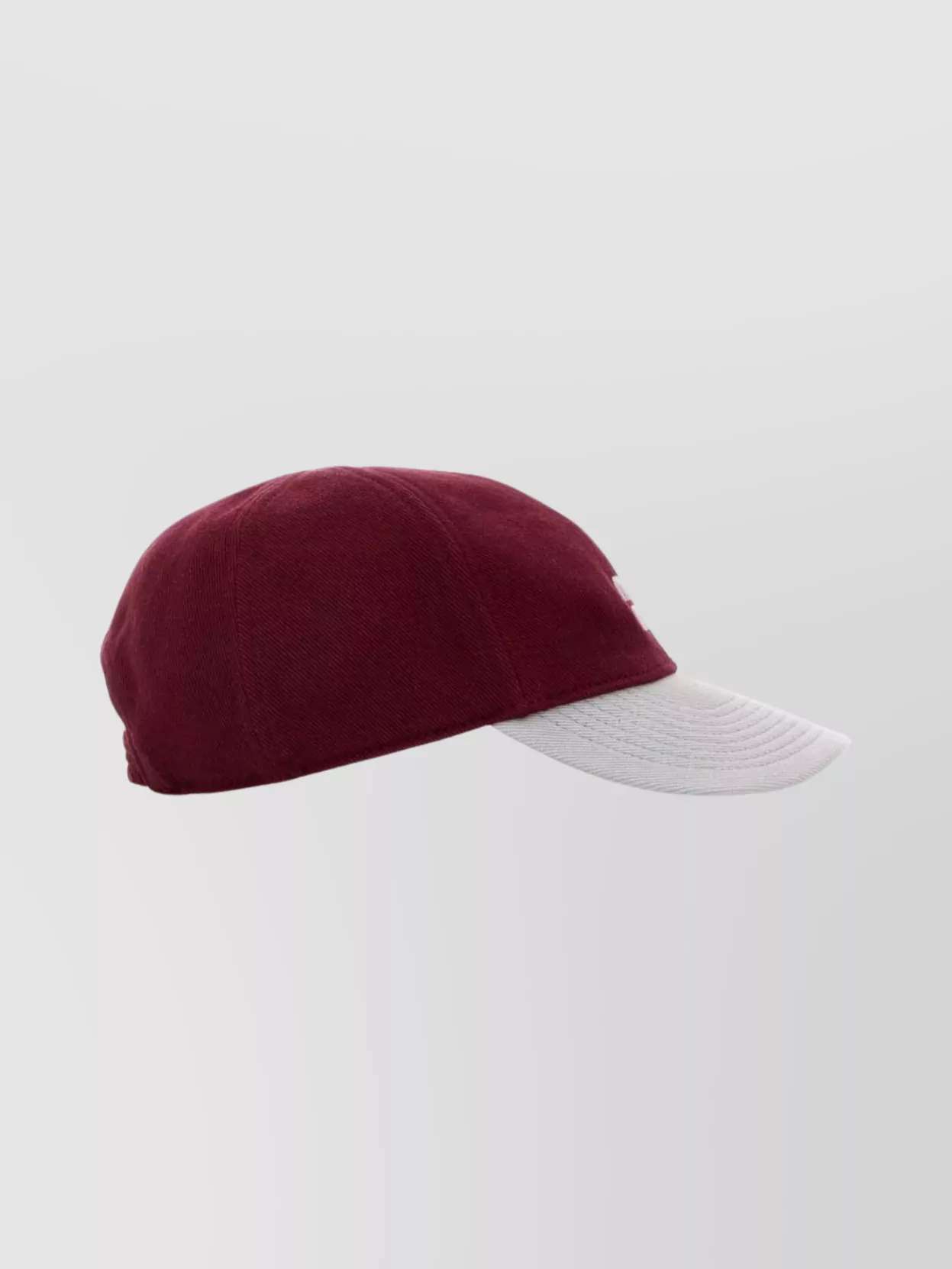 Miu Miu Two-tone Baseball Cap Curved Brim In Red