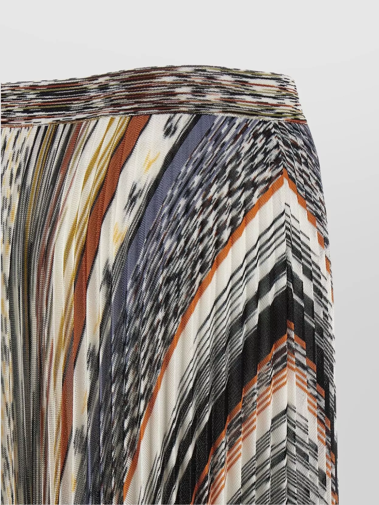 Missoni Waistband Elastic High-Waisted Pleated Skirt