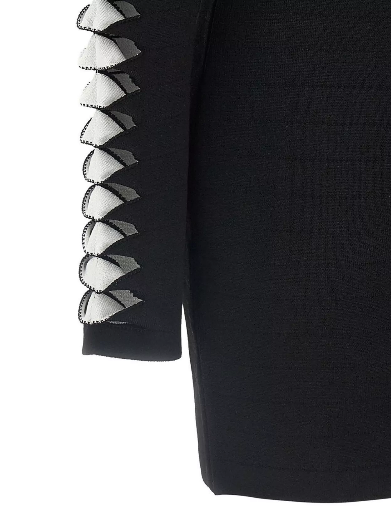Balmain V-Neckline Dress With Fitted Waist And Sleeves