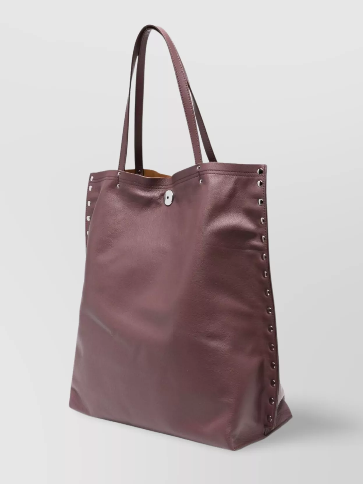 Zanellato Saeta Medium Leather Tote Bag With Studded Detailing