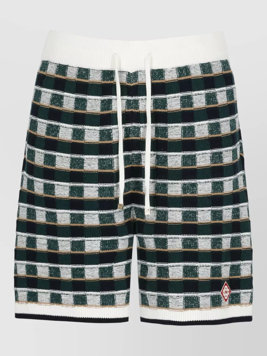 Casablanca checked cotton bermuda shorts