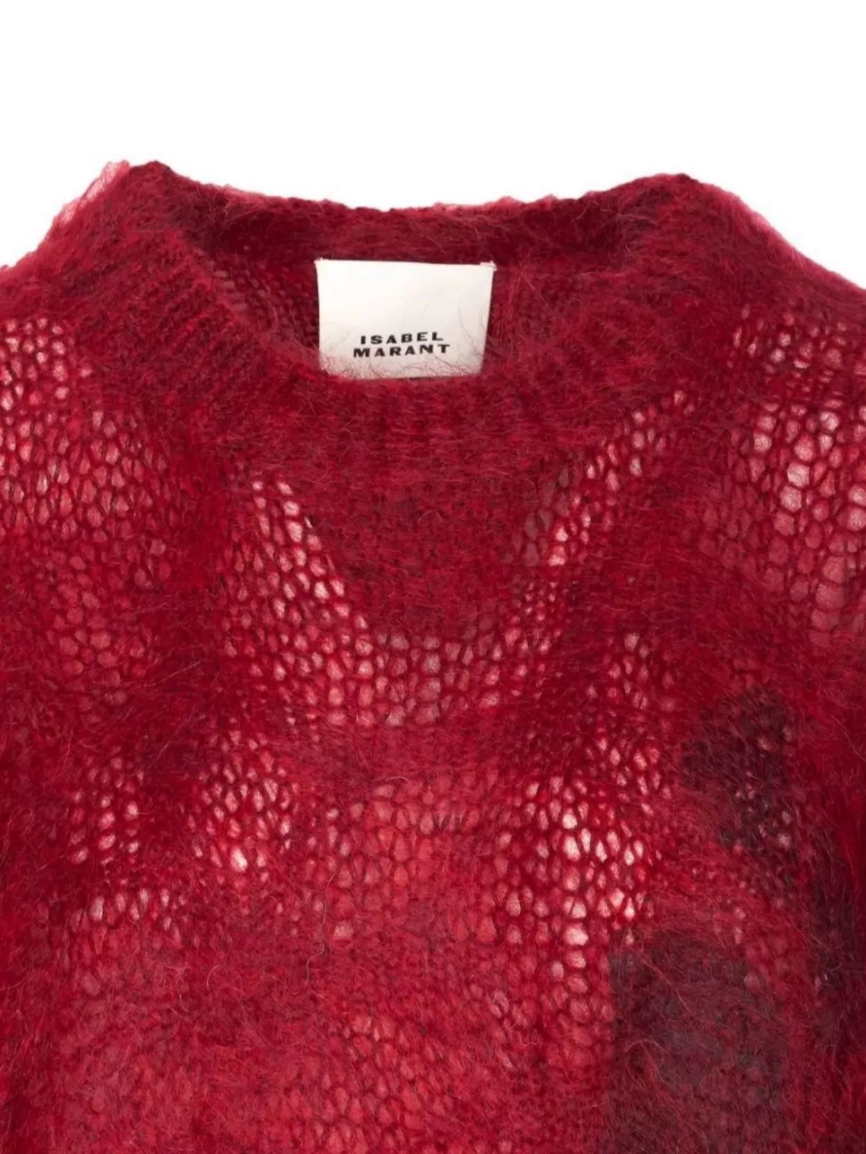 Isabel Marant Mohair Open-Knit Crewneck Jumper