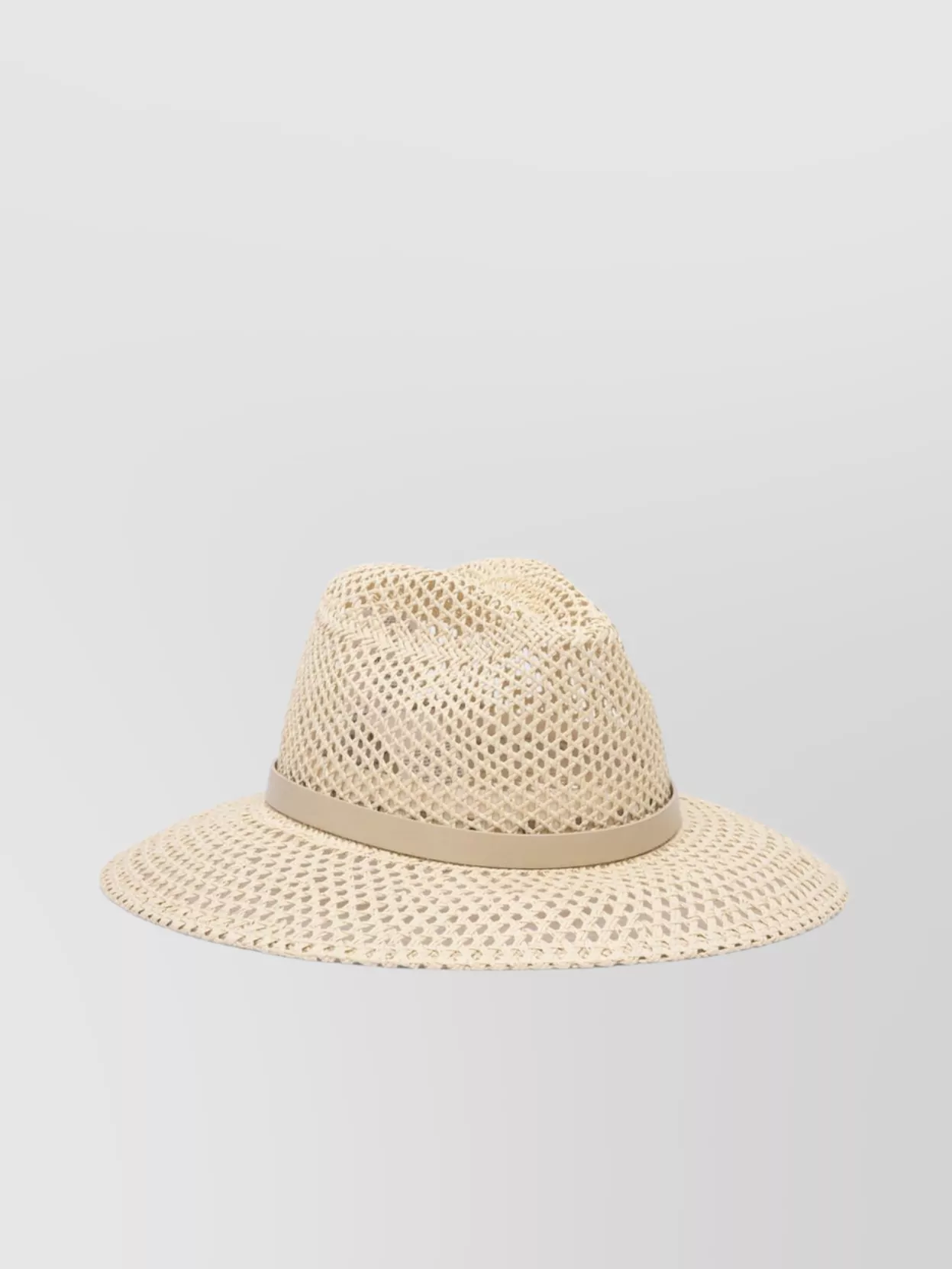 Max Mara Brimmed Mesh Ribbon Band Hats