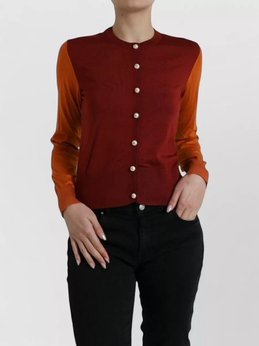 Dolce&Gabbana Silk Crewneck Cardigan