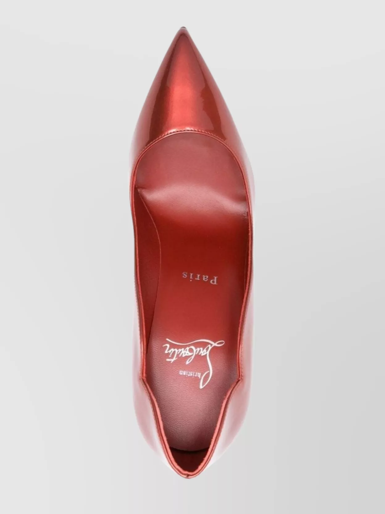 Christian Louboutin Stiletto Heel Pumps With Iridescent Patent Finish