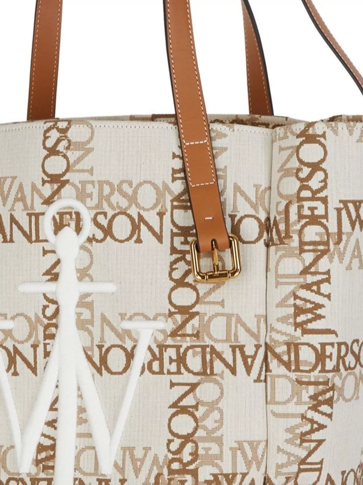 Jw Anderson Belt Tote Bag With Leather Handles And Buckle