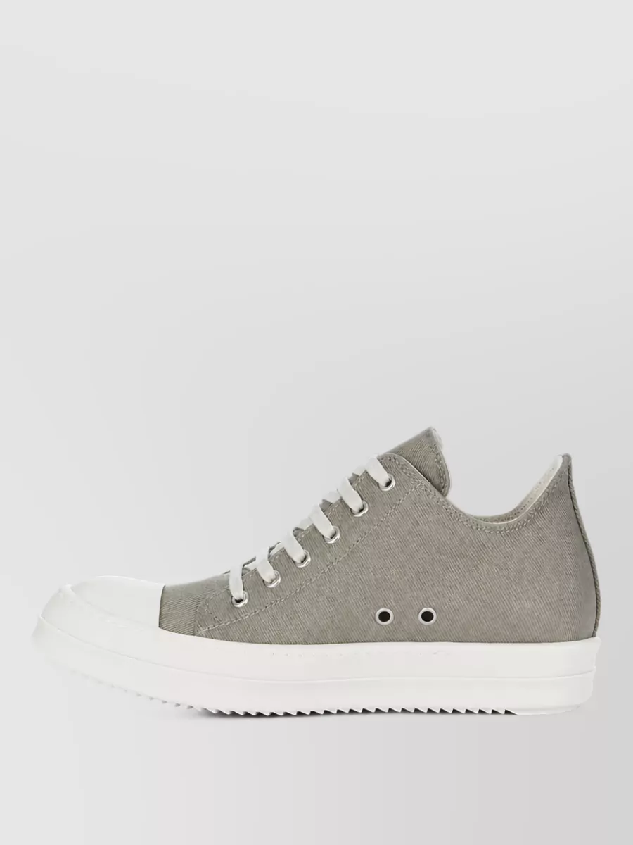 Rick Owens Drkshdw Canvas Low-Top Lace-Up Sneakers