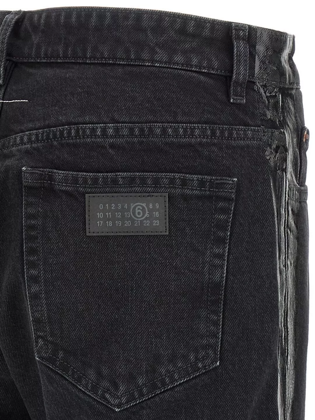 Mm6 Maison Margiela Five-Pocket Denim Trousers Featuring Belt Loops