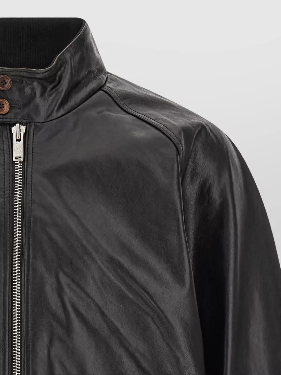 Baracuta Leather Harrington Jacket